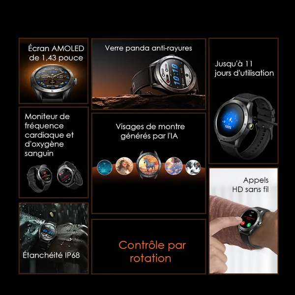 Watch Nova RN 1.43‘’ Amoled Rotating Bezel Control Smart Watch image 1