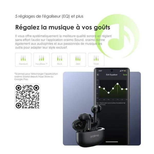 FreePods 3C Écouteurs sans fil ENC image 7