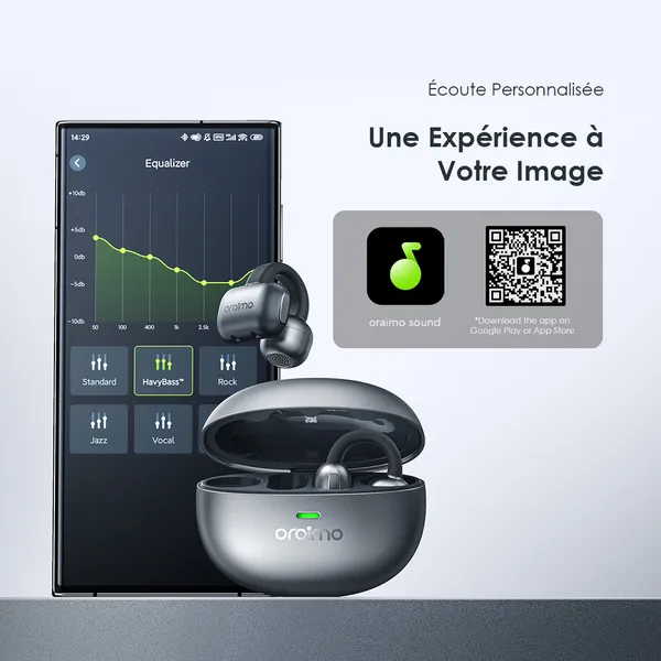 OpenSnap N Écouteurs Sans Fil Véritables à Conduction Ouverte image 5