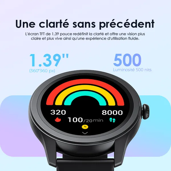 Watch 2R Montre intelligente TFT IP68 de 1,39 pouces image 3