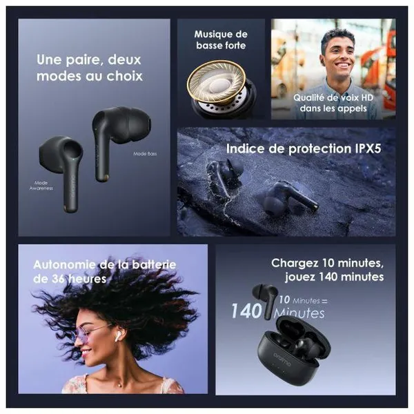 FreePods 3C Écouteurs sans fil ENC image 5