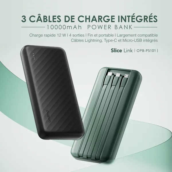Slice Link Banque d'alimentation power bank 10000mAh 12W image 1