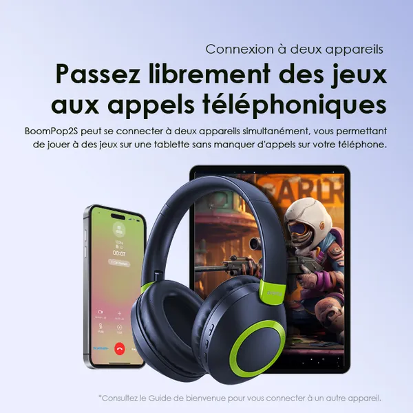 BoomPop2S Casque supra-auriculaires sans fil ENC image 7